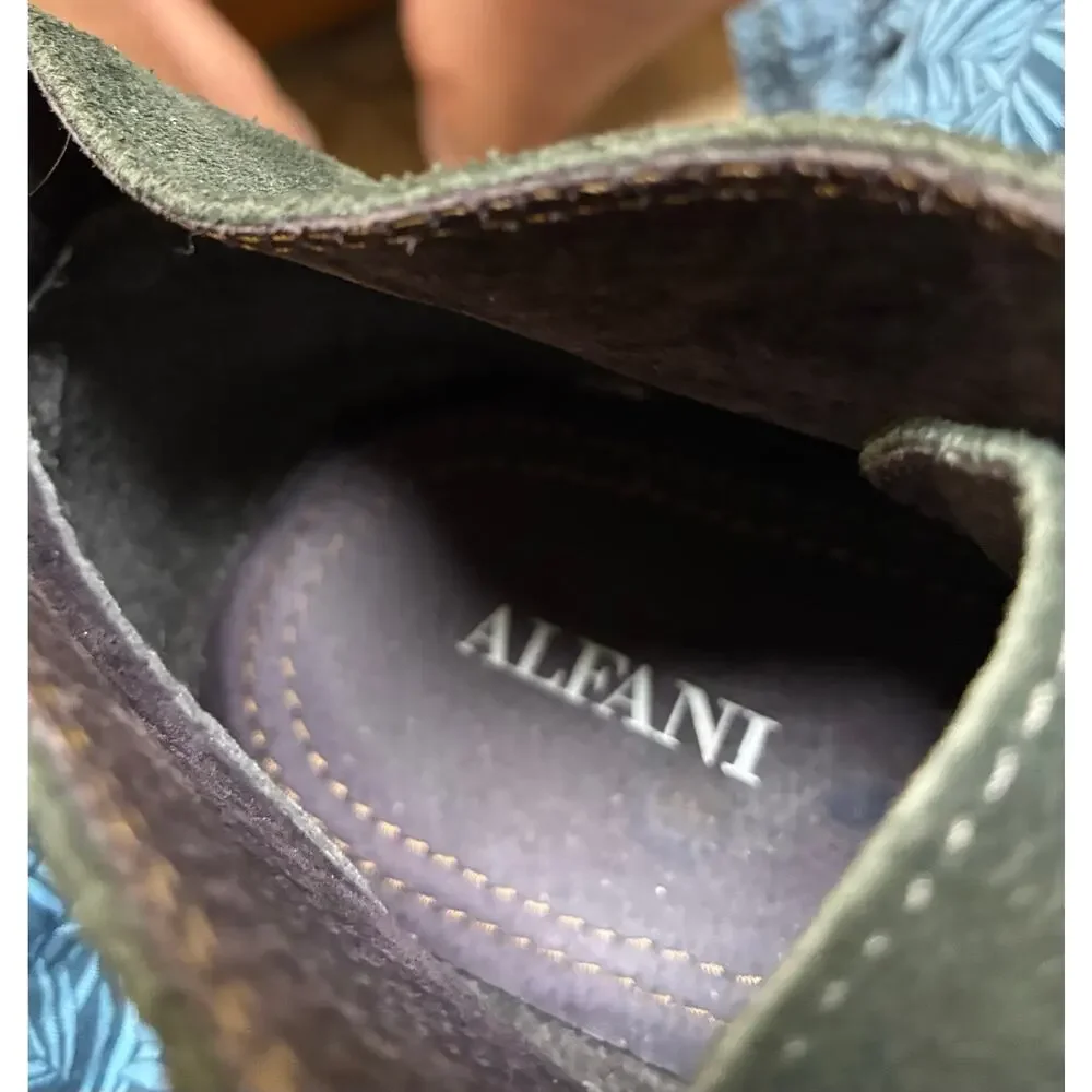 Alfani Lane Chukka Boots Dark Green Suede Men's  11M Classic Touch of Boho